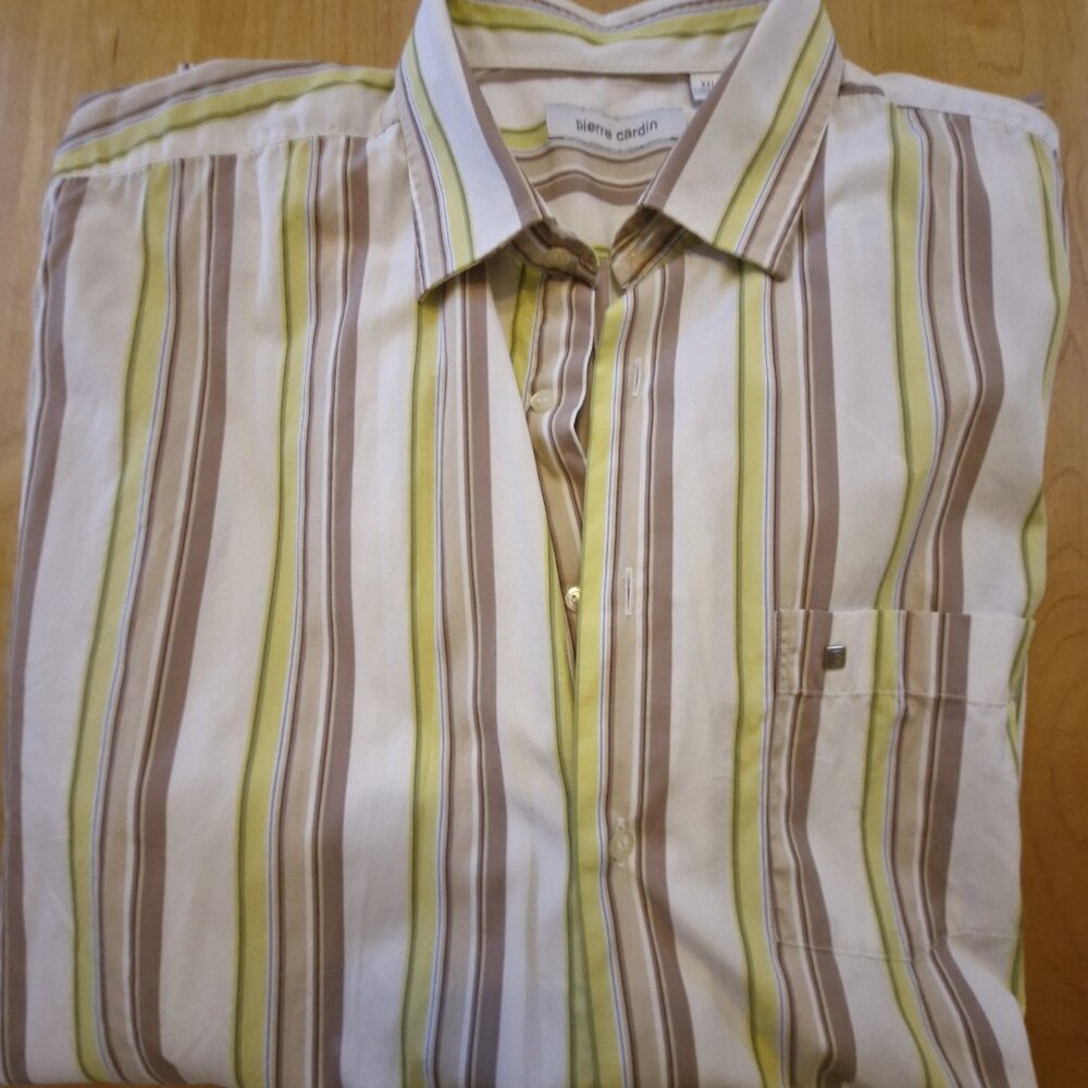 Pierre Cardin XXL Men's Short Sleeve Dress Shirt